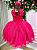 Vestido Infantil Daminha Regata Flores Pink - Imagem 3