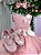 Vestido Infantil Daminha Regata Flores Rose - Imagem 2