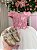 Vestido Infantil Daminha Midi Florista Jardim Encantado Rose e Off - Imagem 3