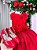 Vestido Infantil Daminha Regata Flores Vermelho - Imagem 3
