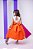Vestido Infantil Daminha Midi Florista Jardim Encantado Terracota e Off - Imagem 7