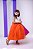 Vestido Infantil Daminha Midi Florista Jardim Encantado Terracota e Off - Imagem 6