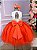 Vestido Infantil Daminha Midi Florista Jardim Encantado Terracota e Off - Imagem 3
