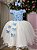 Vestido Infantil Daminha Midi Florista Jardim Encantado Azul Bebe e Off - Imagem 1