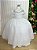 Vestido Formatura Branco Longo Tule Pipoquinha - Imagem 1