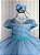 Vestido Formatura Azul Bebe Longo Tule Pipoquinha - Imagem 4