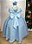 Vestido Formatura Azul Bebe Longo Tule Pipoquinha - Imagem 3