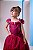 Vestido Marsala Formatura Dama Manga Princesa Tule Glitter - Imagem 5