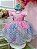 Vestido Infantil Sereia Ariel Rosa Saia Colorida Escamas - Imagem 1