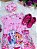Vestido Infantil Trapézio da Patrulha Canina Sky Rosa Manga - Imagem 2