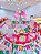Vestido Infantil Junino Quadrilha de São João Colorido Luxo - Imagem 3