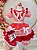 Fantasia Infantil Junino Vermelho Xadrez Babados Luxo - Imagem 2