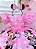 Vestido Minnie Florido de Rosas Pérolas Festas - Imagem 2