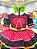 Vestido Infantil Junino Preto Colorido Babados Luxo - Imagem 4
