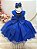 Vestido Stitch e Lilo Infantil Azul Royal Aniversario - Imagem 2