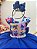 Vestido Stitch e Lilo Infantil Azul Royal Aniversario - Imagem 3