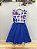 Vestido Stitch e Lilo Infantil Azul Royal Aniversario - Imagem 4