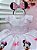 Vestido Minnie Rosa Com Bolinhas e Pérolas Luxo - Imagem 3