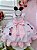 Vestido Minnie Rosa Com Bolinhas e Pérolas Luxo - Imagem 2