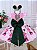 Vestido Infantil Minnie Rosa Com Pérolas Festas - Imagem 2