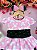 Vestido Infantil Minnie Rosa Com Pérolas Festas - Imagem 5