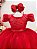 Vestido Formatura Vermelho Infantil Damas Casamento Festas Luxo - Imagem 2