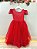 Vestido Formatura Vermelho Infantil Damas Casamento Festas Luxo - Imagem 4