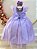 Vestido Infantil Longo Lilás com Apliques e Renda - Imagem 2