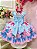 Vestido Infantil Lilo Stitch e Angel Azul Festas - Imagem 2
