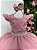 Vestido Infantil Longo Rose Formatura Dama de Honra Luxo Festas - Imagem 4