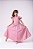 Vestido Infantil Longo Rose Formatura Dama de Honra Luxo Festas - Imagem 1