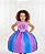 Vestido Infantil Stitch e Angel Rosa Tematico Luxo - Imagem 2