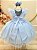 Vestido Infantil Jardim Encantado Festa Azul Bebe - Imagem 10