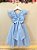 Vestido Infantil Jardim Encantado Festa Azul Bebe - Imagem 13