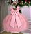 Vestido Infantil Festa Jardim Encantado Rose Menina Luxo - Imagem 2