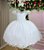 Vestido Infantil Branco Renda Festa Luxo Midi - Imagem 1