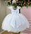 Vestido Infantil Branco Renda Festa Luxo Midi - Imagem 2