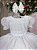 Vestido Infantil Branco Bolinhas Poa Festa Luxo - Imagem 3
