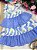 Vestido Infantil 3 Marias Babados Azul - Imagem 8