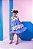 Vestido Infantil 3 Marias Babados Azul - Imagem 5