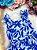 Vestido Infantil Azul Royal Estampado - Imagem 6