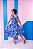 Vestido Infantil Azul Royal Estampado - Imagem 7