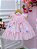 Vestido Infantil Bebê Rosa Bebê Jardim Encantado Luxo - Imagem 1