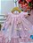 Vestido Infantil Bebê Rosa Bebê Jardim Encantado Luxo - Imagem 2