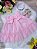 Vestido Infantil Bebê Rosa Bebê Jardim Encantado Luxo - Imagem 3