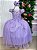 Vestido Jardim Encantado Longo Borboletas Lilas - Imagem 1