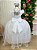 Vestido Jardim Encantado Longo Borboletas Branco - Imagem 2