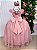 Vestido Jardim Encantado Longo Borboletas Rose - Imagem 2