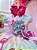 Vestido Infantil Labubu 3D Colorido Festas - Imagem 3