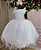 Vestido de Festa Infantil Branco Festa Luxo Tule Glitter - Imagem 1